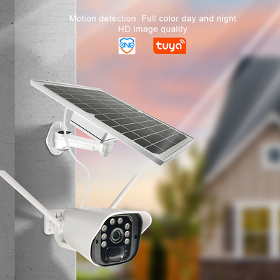 دوربین امنیتی خورشیدی در فضای باز با باتری بی‌سیم با کیفیت 1080p وای فای خانگی وای فای رنگی دید در شب IP66 دوربین PTZ